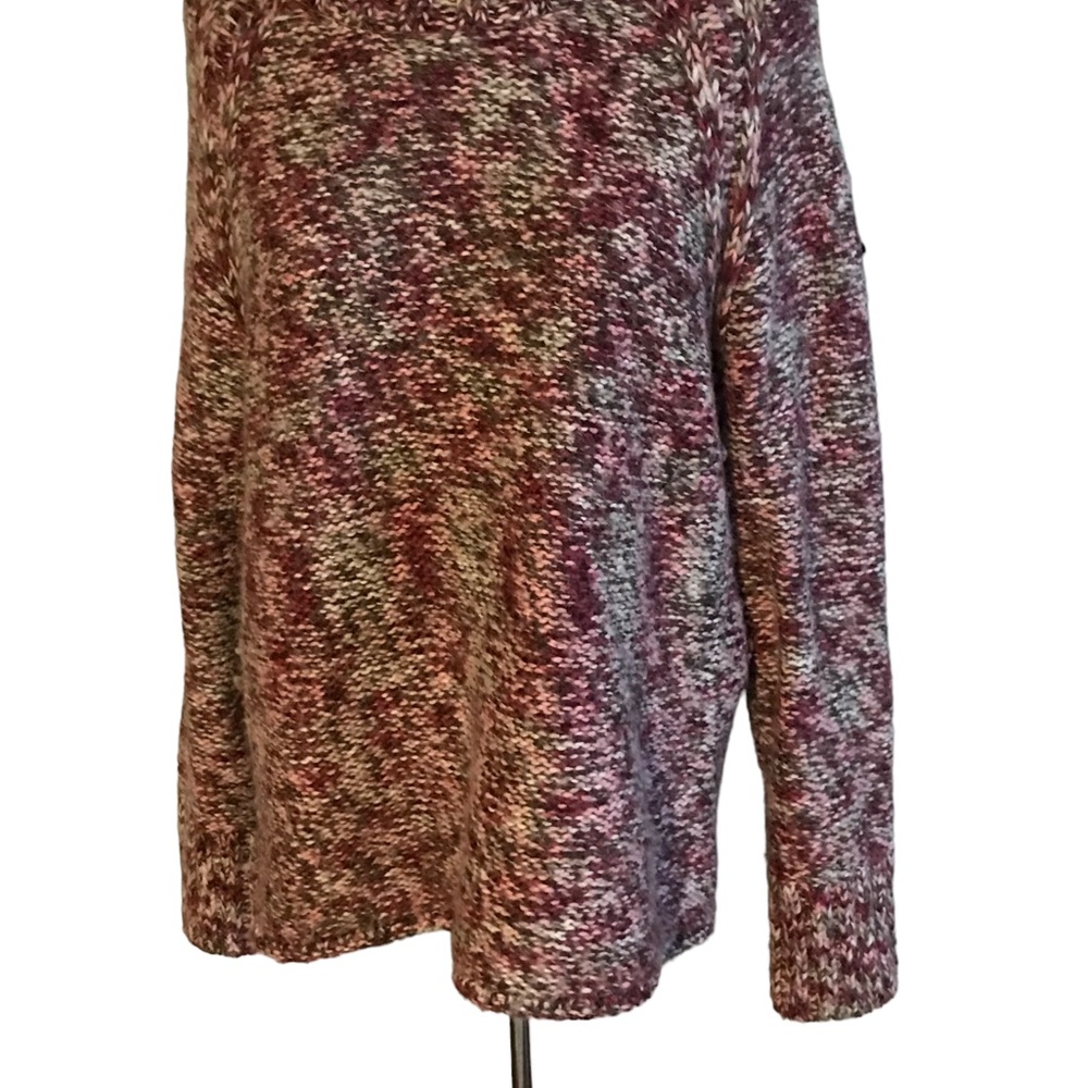Columbia Multicolor Turtleneck Knitted Wool Blend Sweater Large - Picture 4 of 7